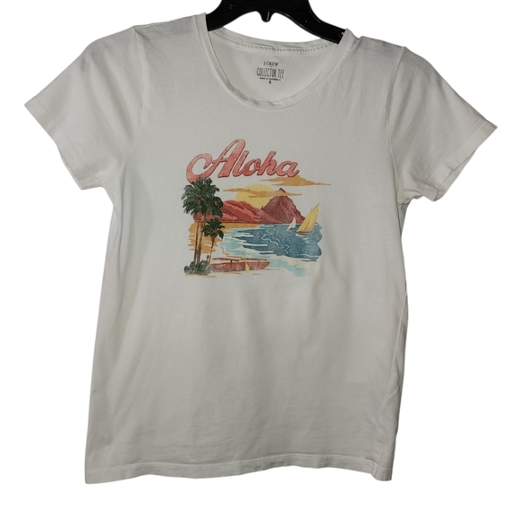 J. Crew Short Sleeve White Collector Tee Size Small - Picture 2 of 5